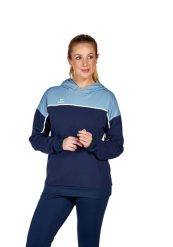 Sweat bluza z kapturem dla kobiet Erima Change. Niebieskie bluzy damskie Erima, bez wzorów, z materiału, z kapturem. Za 263.40 zł.