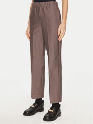 Max Mara Leisure Spodnie materiałowe Quiete 2426786048 Brązowy Straight Fit. Brązowe spodnie materiałowe damskie Max Mara Leisure, s, bez wzorów, z materiału. Za 409.99 zł.