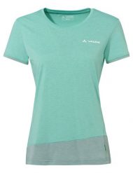 Koszulka damska Sveit Shirt. Szare koszulki sportowe damskie Vaude, bez wzorów, z bawełny, bez kołnierzyka, bez ramiączek, trekkingowe. Za 189.00 zł.