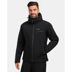 Męska kurtka narciarska Kilpi FLIP-M. Czarne kurtki męskie Kilpi, m, bez wzorów, bez kaptura, narciarskie. Za 731.89 zł.