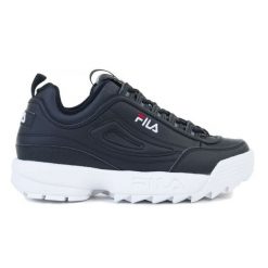 Buty Fila Disruptor Low W 1010302-25Y czarne. Czarne obuwie sportowe damskie bez wzorów. Za 585.80 zł.