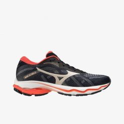 Buty do biegania damskie Mizuno Wave Ultima 13. Czarne obuwie sportowe damskie Mizuno, bez wzorów, do biegania, mizuno wave. W wyprzedaży za 421.30 zł.