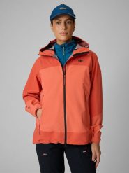 4F Kurtka trekkingowa przeciwdeszczowa membrana 20000 damska - czerwona XXL. Czerwone kurtki damskie 4f, na lato, l, bez wzorów, z tkaniny, bez kaptura. Za 699.99 zł.