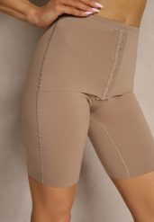 Ciemnobeżowa Bielizna modelująca Majtki Typu Szorty High Waist Liradelle. Brązowa bielizna wyszczuplająca Renee, z jeansu. Za 44.99 zł.