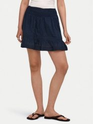 ONLY Spódnica mini Katti 15376205 Granatowy Regular Fit. Niebieskie spódnice damskie Only, s, bez wzorów, z bawełny, mini, trapezowe. Za 129.99 zł.