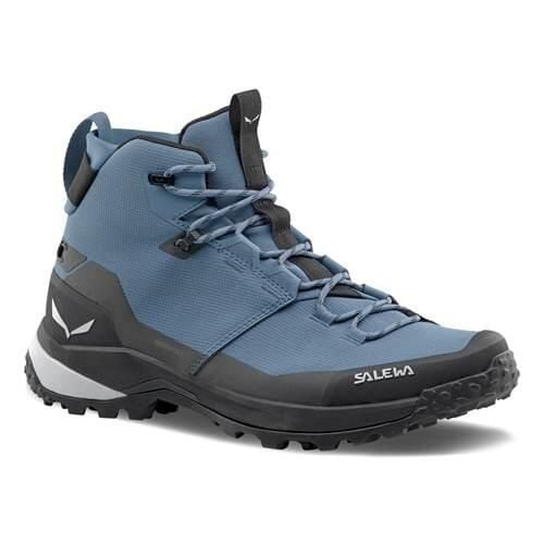 Buty trekkingowe męskie Salewa Puez Mid Powertex. Niebieskie trekkingi męskie Salewa, na zimę, za kostkę, trekkingowe. Za 884.00 zł.