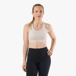 Biustonosz sportowy Trening Damska Swedemount Core Light Support Oddychający. Szare obuwie sportowe damskie SWEDEMOUNT, bez wzorów, z tkaniny, na fitness i siłownię. Za 129.99 zł.