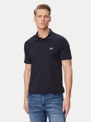 Emporio Armani Polo EM000571 AF20424 UB102 Granatowy Regular Fit. Niebieskie koszulki polo męskie Emporio Armani, m, bez wzorów, z bawełny, bez ramiączek. Za 419.99 zł.