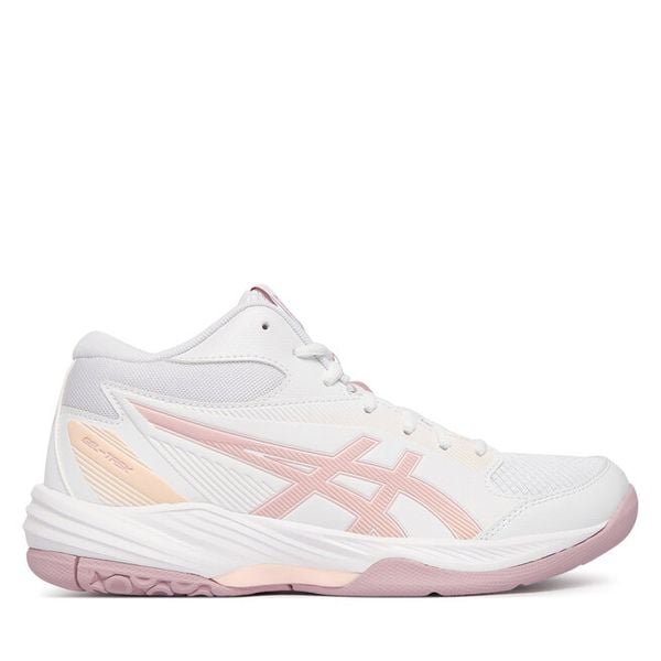 Buty halowe Asics. Białe obuwie sportowe damskie Asics, bez wzorów. Za 329.99 zł.