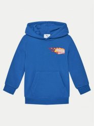 Puma Bluza Hot Wheels 630071 Niebieski Regular Fit. Niebieskie bluzy dla chłopców Puma, bez wzorów, z bawełny, bez ramiączek, bez kaptura. Za 129.99 zł.