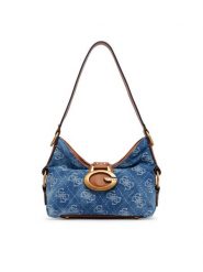Guess Torebka Camden Mini HWDB93 08720 Niebieski. Niebieskie torebki do ręki damskie Guess, z aplikacjami, z materiału, bez dodatków. Za 584.99 zł.