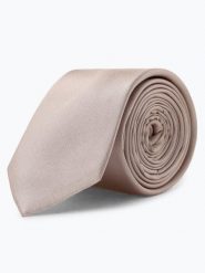Finshley & Harding krawat z jedwabiu Mężczyźni Jedwab beżowy, ONE SIZE. Brązowe krawaty i muchy Finshley & Harding, bez wzorów, z jedwabiu, eleganckie. Za 129.95 zł.