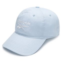 Czapka z daszkiem Reebok. Niebieskie czapki i kapelusze damskie Reebok, bez wzorów. Za 69.99 zł.