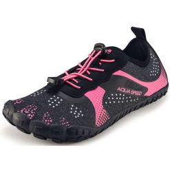 Buty do wody wielofunkcyjne Aqua Speed Nautilus. Czerwone obuwie sportowe damskie Aqua-Speed, bez wzorów, z gumy, na fitness i siłownię. Za 119.99 zł.