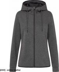 Stedman SST5940 - Rozpinana bluza SST5940 z kapturem dla kobiet - anthra heather S. Brązowe bluzy damskie Stedman, s, bez wzorów, z kapturem. Za 311.17 zł.