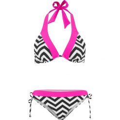 Bikini na fiszbinach (2 części) bonprix czarno-biały. Bikini damskie marki NABAIJI. Za 74.99 zł.