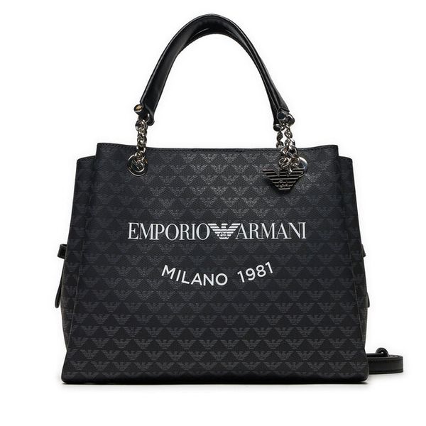 Torebka Emporio Armani. Czarne torebki do ręki damskie Emporio Armani, bez wzorów, klasyczne, bez dodatków. Za 789.99 zł.