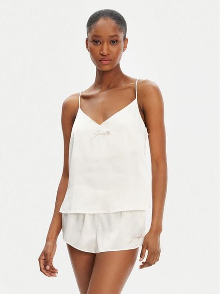 Juicy Couture Koszulka piżamowa JCLCT125511 Écru Regular Fit. Koszule nocne damskie Juicy Couture, l, bez wzorów, z syntetyku. Za 89.99 zł.