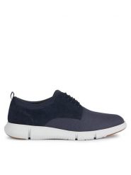 Geox Półbuty U Adacter U45B6D 01122 C4002 Granatowy. Niebieskie półbuty na co dzień męskie Geox, z materiału, bez zapięcia. Za 309.99 zł.
