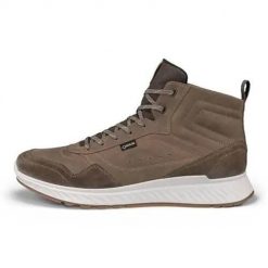 Buty trekkingowe męskie Ecco Exostride GTX. Brązowe trekkingi męskie ecco, za kostkę, trekkingowe. Za 919.00 zł.