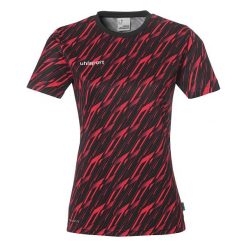 Koszulka damska Uhlsport Progressive 28. Czarne t-shirty damskie Uhlsport, bez wzorów, bez kołnierzyka. Za 170.50 zł.