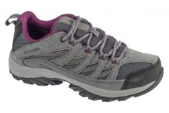 Buty trekkingowe damskie, Crestwood Waterproof. Szare obuwie sportowe damskie Columbia, bez wzorów, z materiału, trekkingowe. Za 369.99 zł.