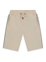 Guess Szorty sportowe L6GD17 K6ZS1 Beżowy Regular Fit. Brązowe szorty dla chłopców Guess, z aplikacjami, z bawełny, sportowe. Za 214.99 zł.