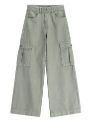 Coccodrillo Spodnie materiałowe WC5119102DGJ Khaki Regular Fit. Brązowe spodnie materiałowe dla dziewczynek COCCODRILLO, bez wzorów, z bawełny. Za 69.99 zł.