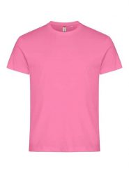 Clique Basic-T Męski T-shirt dopasowany – bright pink. Czerwone t-shirty męskie CLIQUE, m, bez wzorów, z bawełny, bez kołnierzyka. Za 81.37 zł.