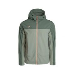 DOTHAN Lekka męska kurtka z kapturem, wodoodporna i wiatroodporna, oddychająca. Zielone kurtki męskie IZAS, m, bez wzorów, z elastanu, trekkingowe. Za 443.43 zł.