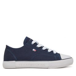 Trampki Tommy Hilfiger. Niebieskie trampki i tenisówki chłopięce Tommy Hilfiger, bez wzorów, bez zapięcia. Za 179.99 zł.