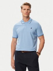 Beverly Hills Polo Club Polo P-SS26M-P42561BBU Niebieski jasny Regular Fit. Niebieskie koszulki polo męskie Beverly Hills Polo Club, m, bez wzorów, z bawełny, bez ramiączek. Za 209.99 zł.