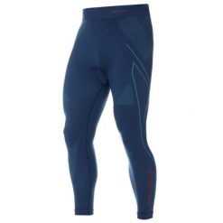 Termoaktywne męskie legginsy narciarskie Thermo. Niebieskie legginsy sportowe męskie Brubeck, m, bez wzorów, z dzianiny, narciarskie. Za 158.00 zł.