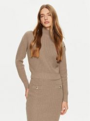 Guess Golf W4BR39 Z2WX0 Beżowy Regular Fit. Brązowe swetry damskie Guess, m, z aplikacjami, z syntetyku, bez kołnierzyka, bez ramiączek, bez kaptura. Za 199.99 zł.