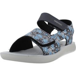 Sandały GEOX J SANDAL LIGHTFLOPPY Niebieski. Niebieskie sandały męskie Geox, z syntetyku, bez zapięcia. Za 100.99 zł.