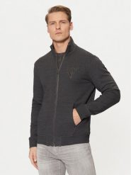 Guess Bluza M5RQ80 KCN01 Szary Regular Fit. Szare bluzy męskie Guess, m, z aplikacjami, z bawełny, bez kaptura. Za 479.99 zł.