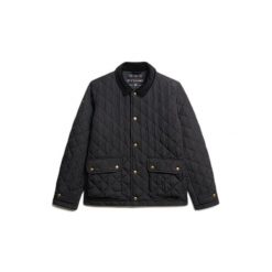 Kurtka puchowa Superdry Estate Coach. Czarne kurtki męskie Superdry., m, bez wzorów, z puchu, bez kaptura. Za 467.90 zł.