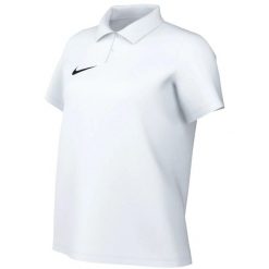 Koszulka damska Nike Dri‑Fit Park 26 Polo. Białe koszulki sportowe damskie Nike, bez wzorów, z bawełny, bez kołnierzyka, bez ramiączek, na fitness i siłownię, dri-fit (nike). Za 115.99 zł.
