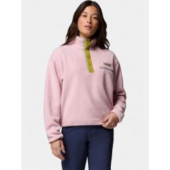 Sweter Damski Columbia Helvetia II Cropped. Czerwone swetry damskie Columbia, bez wzorów, sportowe, bez kołnierzyka, bez ramiączek, bez kaptura. Za 299.00 zł.