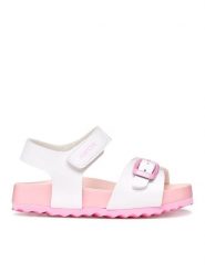 Geox Sandały B Sandal Chalki Girl B652RA 000BC C0406 M Biały. Białe sandały dziewczęce Geox, ze skóry, bez zapięcia. Za 179.99 zł.