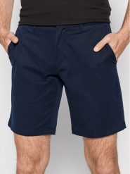 Tommy Hilfiger Szorty materiałowe Brooklyn MW0MW23563 Granatowy Relaxed Fit. Niebieskie szorty męskie Tommy Hilfiger, m, bez wzorów, z bawełny. Za 199.99 zł.