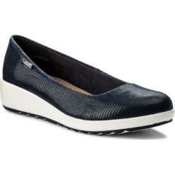 Półbuty CLARA BARSON - W16SS096-2 Granatowy. Niebieskie półbuty damskie Clara Barson, z materiału. Za 79.99 zł.