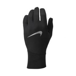 Rękawiczki damskie do biegania Nike Pacer Lightweight. Czarne rękawiczki damskie Nike, bez wzorów, z materiału, sportowe. Za 149.73 zł.