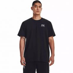 Koszulka męska Under Armour LOGO EMB HEAVYWEIGHT SS. Czarne buty sportowe męskie Under Armour, bez zapięcia, na fitness i siłownię. Za 139.99 zł.
