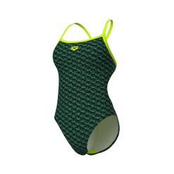 Strój do pływania Arena Monogram Dark Sage Challenge Back. Zielone kostiumy jednoczęściowe damskie Arena, m, bez wzorów, sportowe, do pływania. Za 199.99 zł.