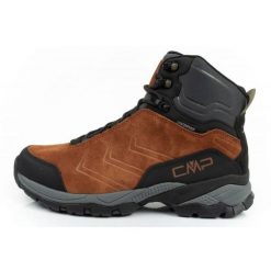Buty trekkingowe CMP Melnick 3Q18587 P777 brązowe. Brązowe trekkingi męskie na zimę, za kostkę. Za 588.17 zł.