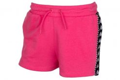 Spodenki treningowe damskie Kappa Irisha. Czerwone szorty sportowe damskie Kappa, s, bez wzorów, z bawełny, sportowe, na fitness i siłownię. Za 39.90 zł.