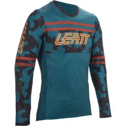 Koszulka rowerowa LEATT Jersey MTB Gravity 4.0. Niebieskie buty sportowe męskie LEATT, z jersey, bez zapięcia, rowerowe. W wyprzedaży za 314.10 zł.