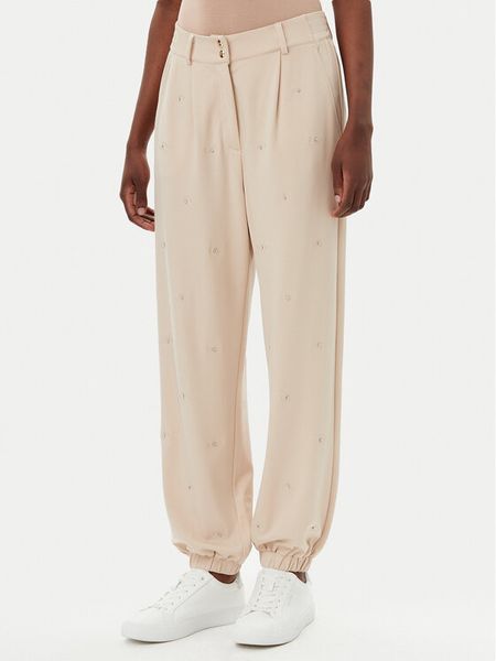 Liu Jo Sport Spodnie dresowe TA5193 J5942 Beżowy Relaxed Fit. Brązowe spodnie dresowe damskie Liu Jo Sport, l, bez wzorów, z bawełny. Za 359.99 zł.