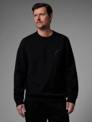 Bluza dresowa bez kaptura męska 4F x Robert Lewandowski 4F RL9SAW25TSWSM2579. Czarne bluzy sportowe męskie 4f, l, bez wzorów, z bawełny, bez kaptura, trekkingowe. Za 183.99 zł.